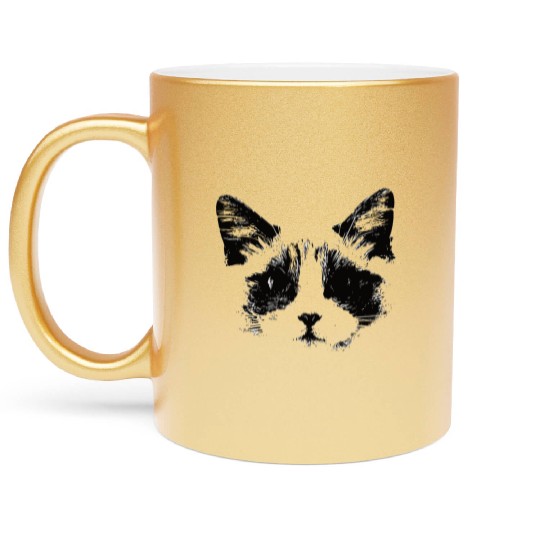 Blue Bicolor Ragdoll Design For Ragdoll Owners Metallic Mugs