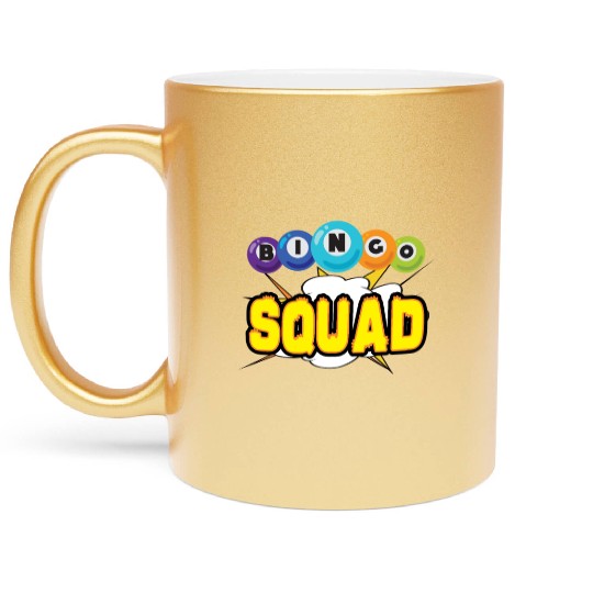 Bingo Card Game Grandma Bingo Player Bingo Cards Metallic Mugs