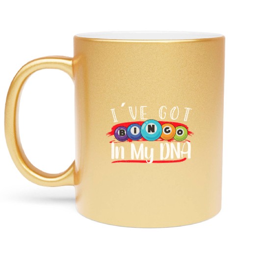 Bingo Card Game Grandma Bingo Player Bingo Cards Metallic Mugs