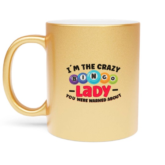 Bingo Card Game Grandma Bingo Player Bingo Cards Metallic Mugs