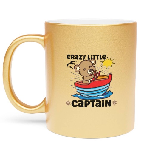 Sailing Sailboat Boating Kid Child Yacht Boat Metallic Mugs