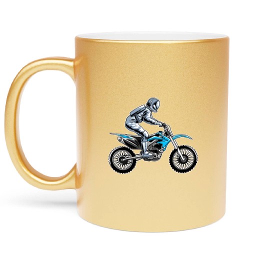 Dirt Bike MX Motocross Supercross Metallic Mugs