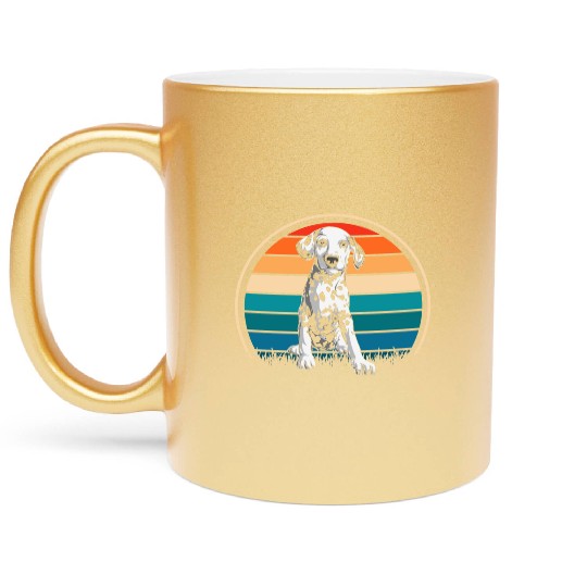 Dalmatian Dog Owner Retro Dog Lover Metallic Mugs