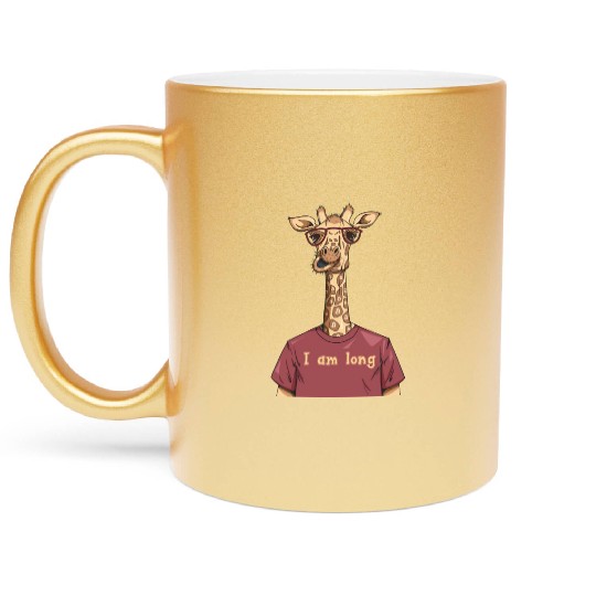 Bitcoin Giraffe BTC Crypto Hodl Design Metallic Mugs