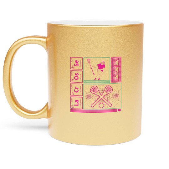Lacrosse Periodic Table Element Metallic Mugs, Lacrosse