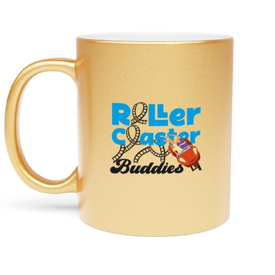 Roller Coaster Friends Besties Metallic Mugs