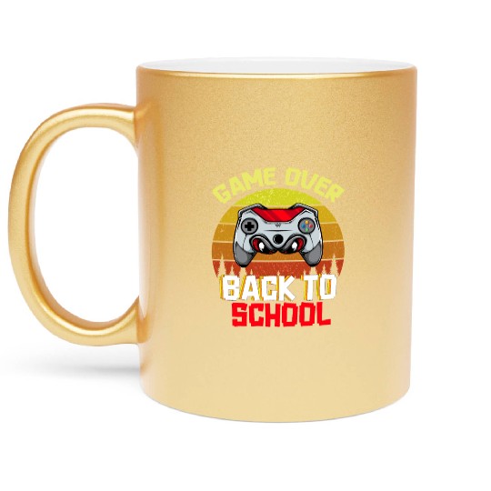 Game Over Back to School Metallic Mugs