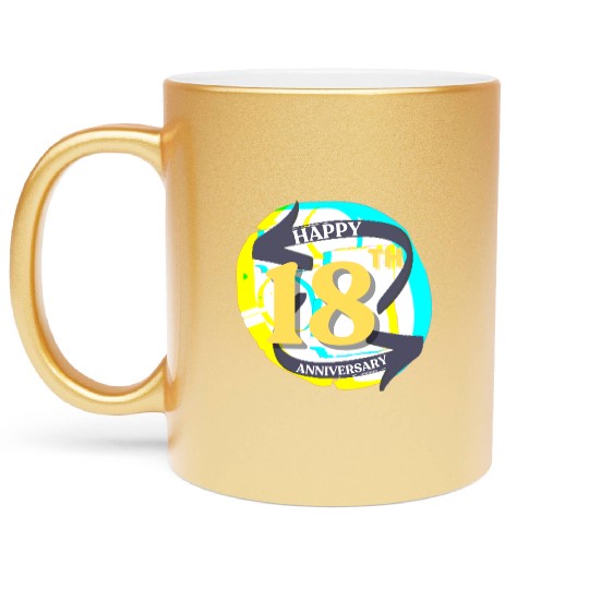 ANNIVERSARY 18 Metallic Mugs