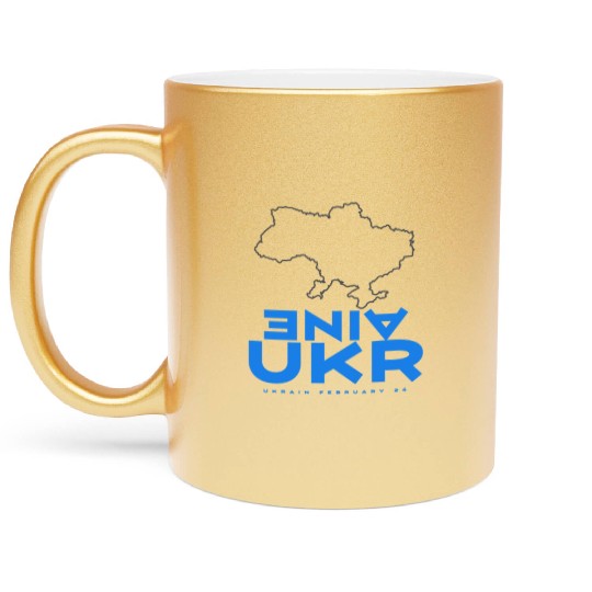 Ukraine Metallic Mugs