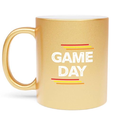 Game Day Funny Gaming Lover Gifts Metallic Mugs