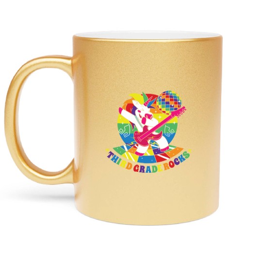 Back To School Third Grader Awesome Lifestyle Gift Metallic Mugs