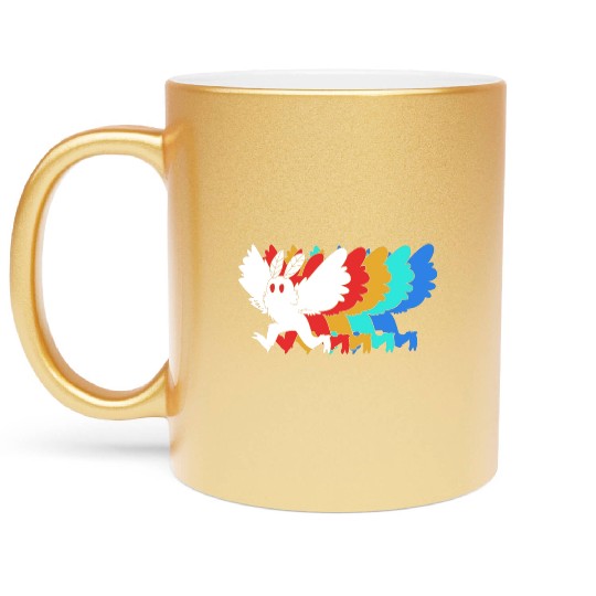 Cryptozoologist Cryptid Mothman Metallic Mugs