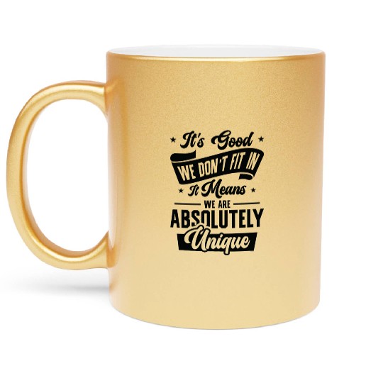 Positivity Misfits Poets Poetry Unique Uniqueness Metallic Mugs