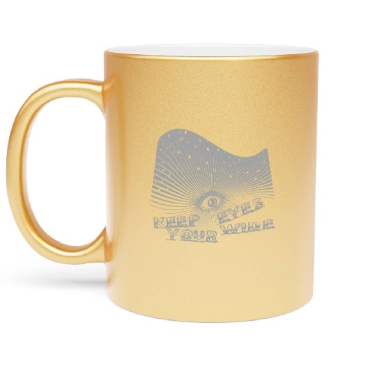 Eyes Wide Winter Come 2 The Light Grey Metallic Mugs