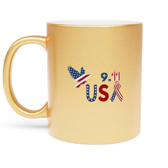 Patriot Day 9.11 Metallic Mugs