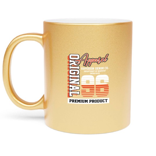 1996 Vintage Birthday Vintage Gift Retro Metallic Mugs