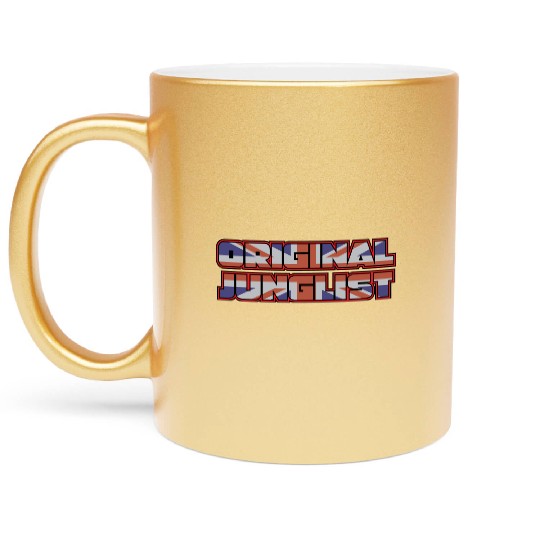 Original Junglist DNB Drum n Bass UK Remix Metallic Mugs