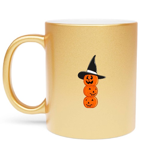 Pumpkin Halloween Metallic Mugs