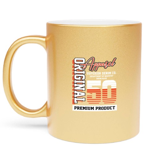 1950 Vintage Birthday Vintage Gift Retro Metallic Mugs