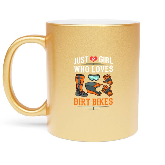 Dirt Bike Electric Motocross Riding MX Rider Metallic Mugs