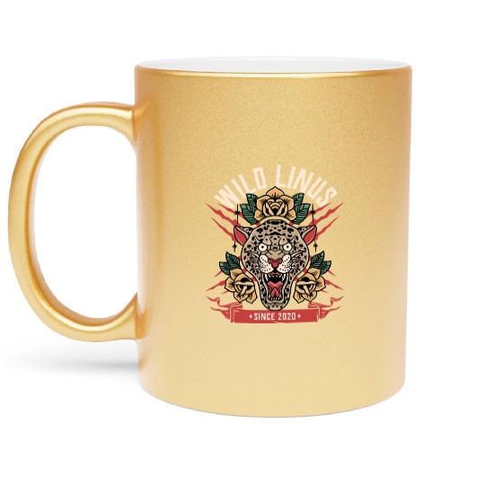 Screaming Tiger by Wild Linus Germany Metallic Mugs