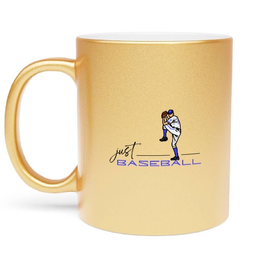 Just Baseball (Pitcher) Metallic Mugs
