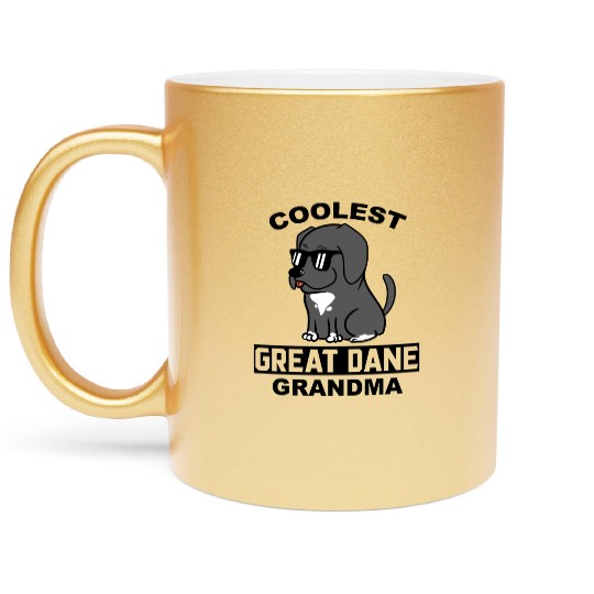 Coolest Great Dane Grandma Metallic Mugs