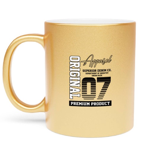 2007 Vintage Birthday Vintage Gift Retro Metallic Mugs