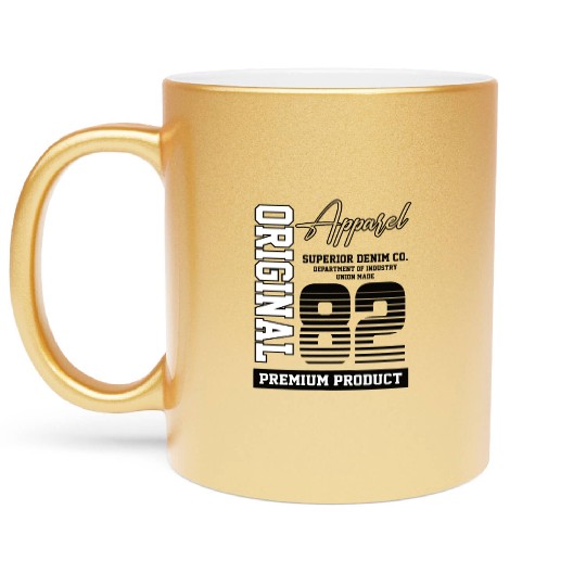 1982 Vintage Birthday Vintage Gift Retro Metallic Mugs