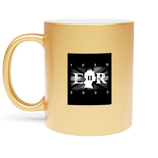 United Kingdom British Monarch Queen Elizabeth II Metallic Mugs