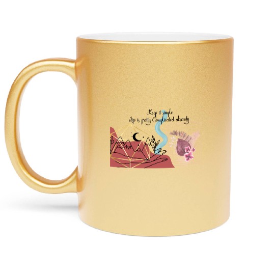 Keep it simple Metallic Mugs