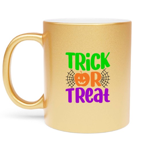 Trick Or Treat Metallic Mugs