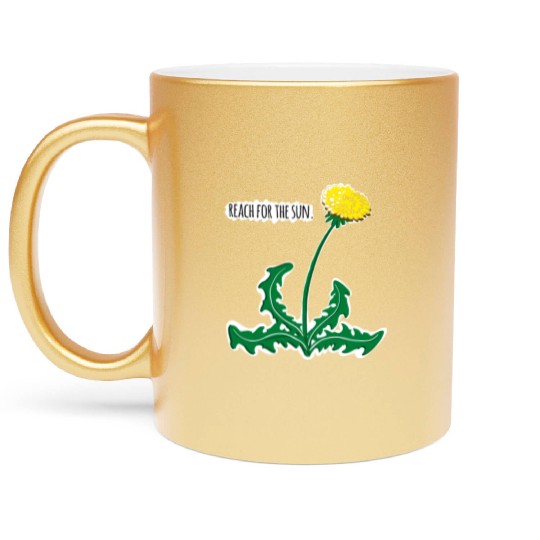 Everyone sees the world Metallic Mugs