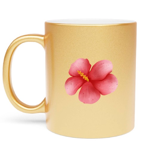 Hibiscus flower Metallic Mugs