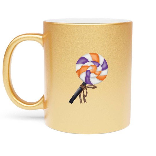 Halloween lollipop candy Metallic Mugs
