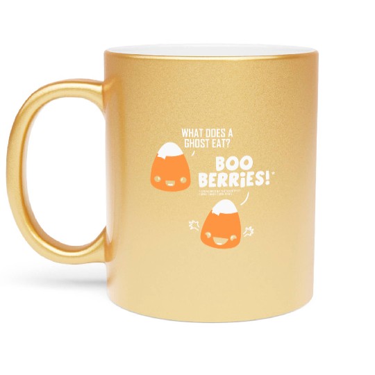 Corny Candy Corn Joke Metallic Mugs