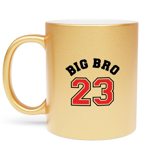 Big Bro 2023 Big Brother Baby Pregnancy Birth Boy Metallic Mugs