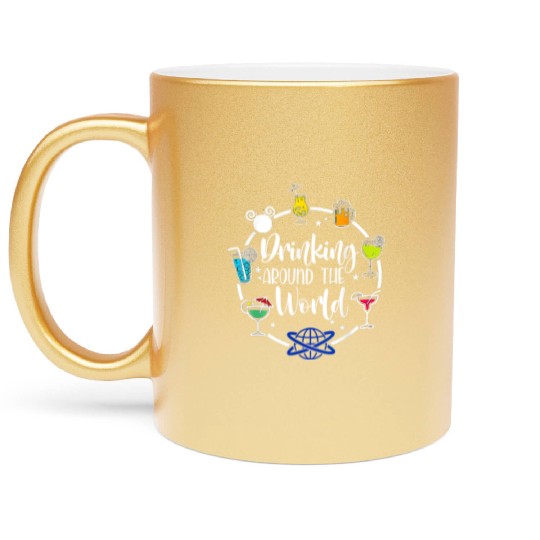 Drinking Around The World Metallic Mugs