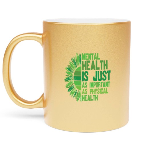 You Are Not Alone Mental Health Awareness Metallic Mugs