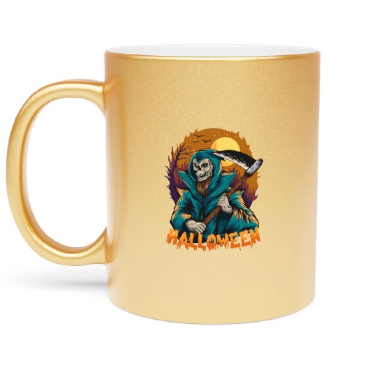 Grim Reaper Metallic Mugs