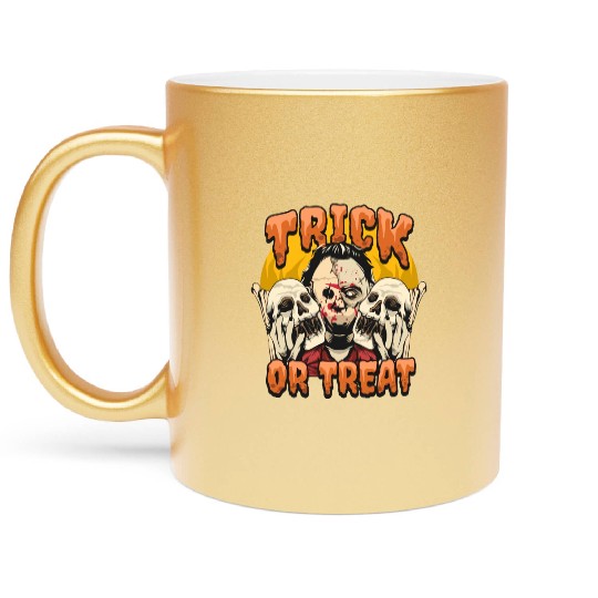 Trick or Treat Metallic Mugs