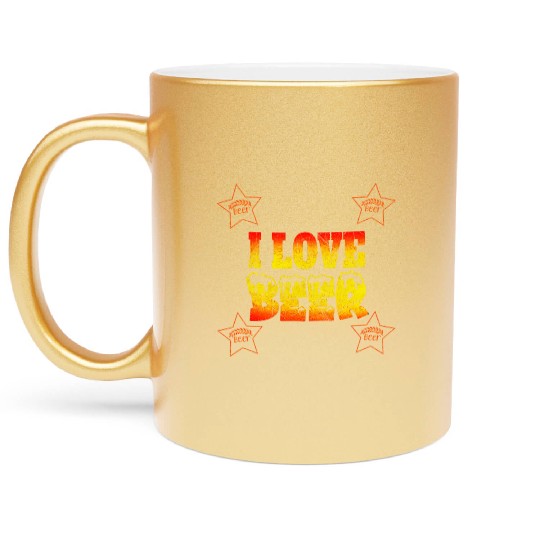 I love beer national beer lovers day Metallic Mugs