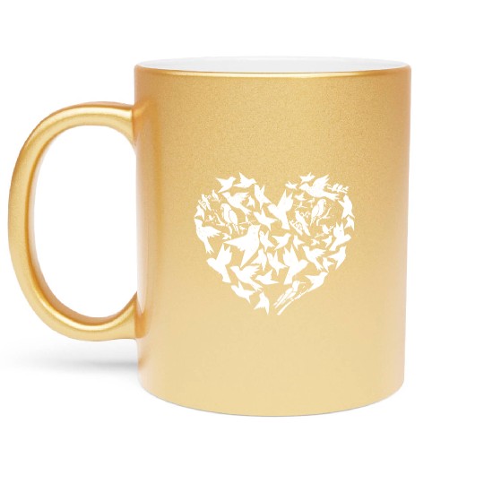 Bird Lover Birdwatching Bird Whisperer Metallic Mugs