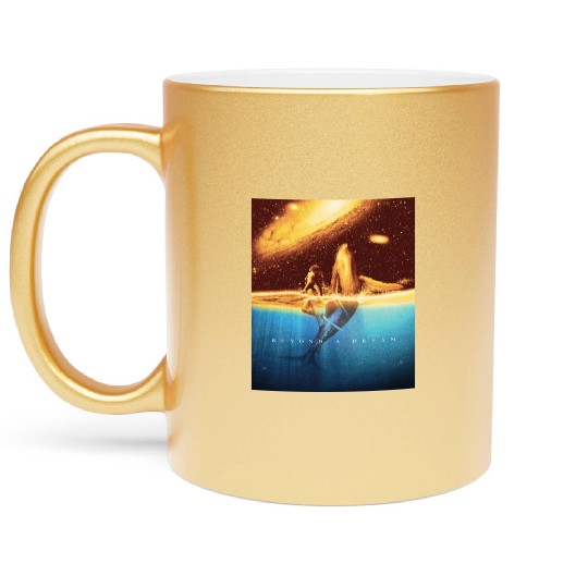 Space astronaut science planets astronomy design Metallic Mugs