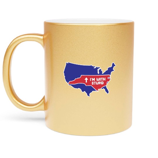 North Carolina for patriotic North Carolinians Metallic Mugs