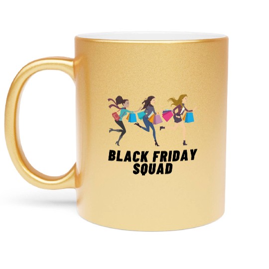 Black Friday Squad Metallic Mugs