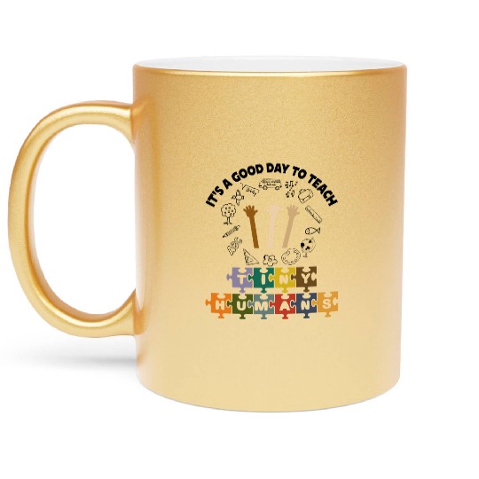 Kindergarten Teacher Metallic Mugs, Preschool Teacher Metallic Mugs