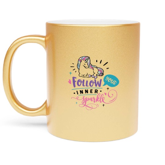 Follow Your Inner Mental Health Matters Vintage Metallic Mugs