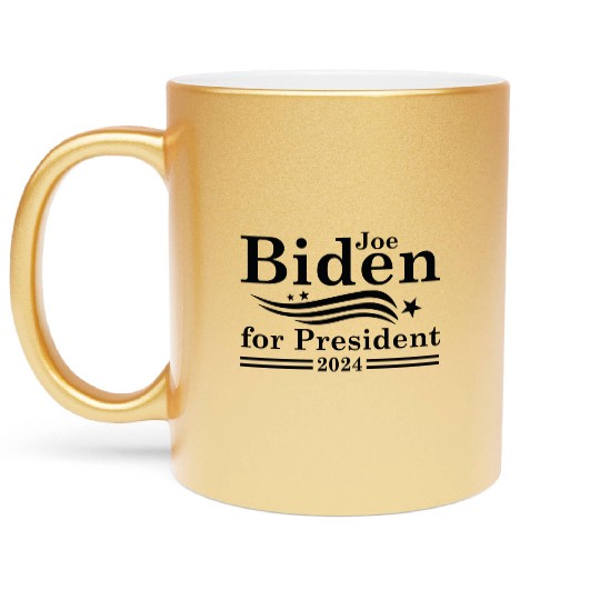 Joe Biden For President 2024 Metallic Mugs