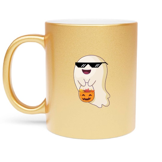 trick or treat thug life Metallic Mugs
